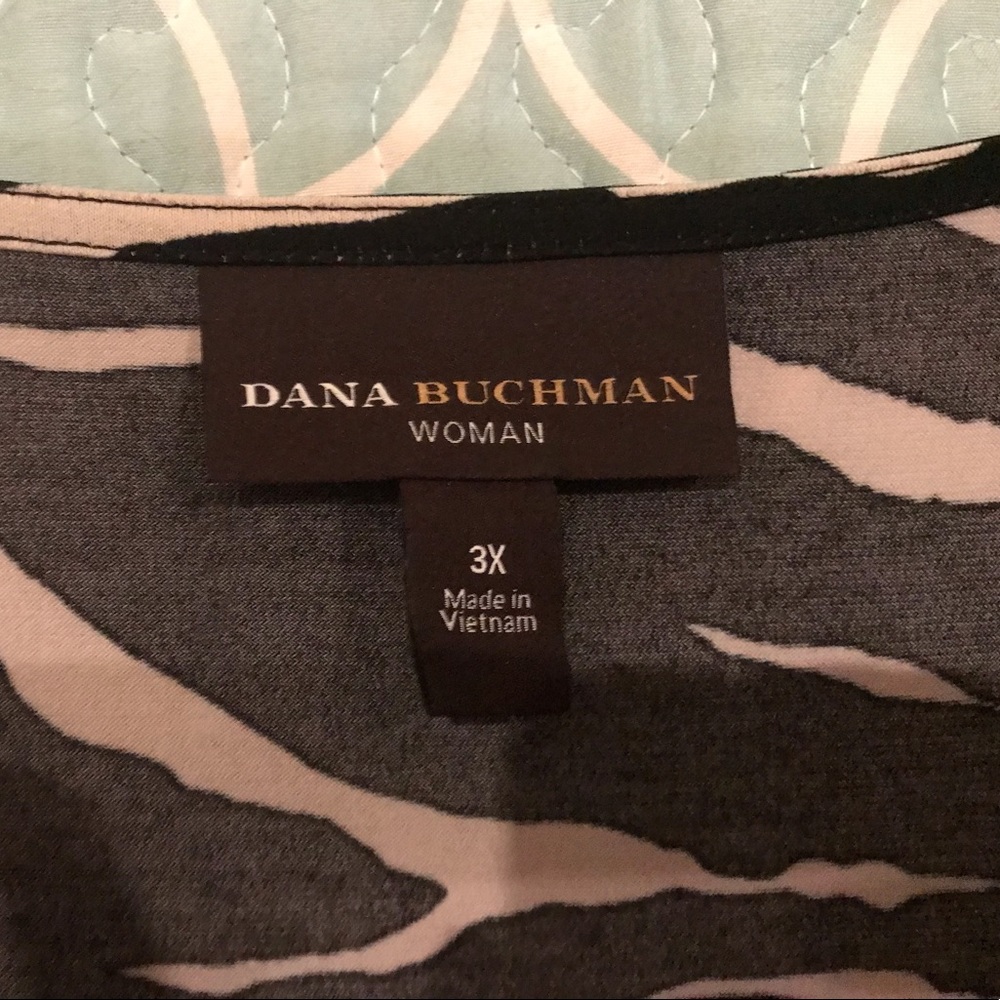 Dana Buchman Zebra print blouse - Picture 3 of 3